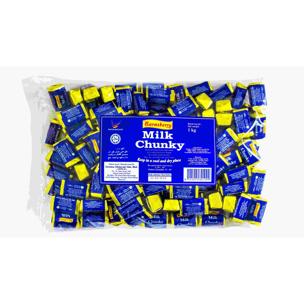 Barnsberry Milk Chunky 1KG