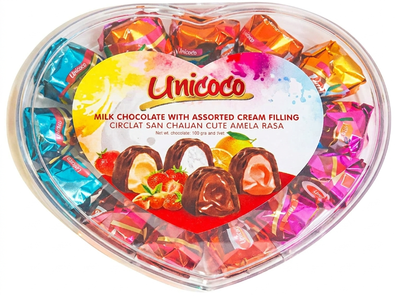 Unicoco Heart-Shape Single Twist  Tray (Assorted) 210G