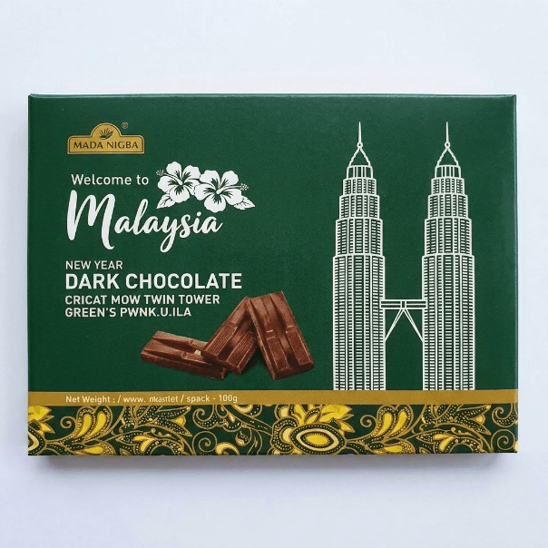 RDD TWIN TOWER DARK  CHOCOLATE TIN (GREEN)